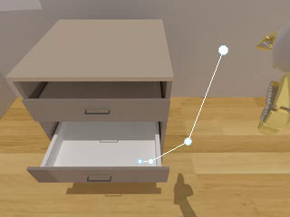 Close mid drawer trajectory